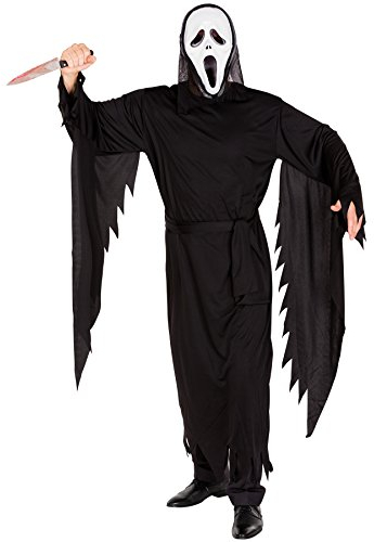 tectake dressforfun Schauriges Screaming Ghost Kostüm Ganzkörperkostüm inkl. Maske und Bindegürtel (L | Nr. 300112)