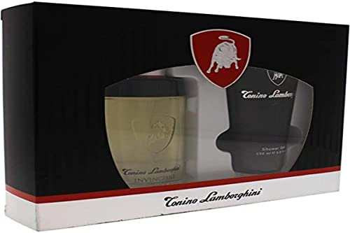 Invincibile by Tonino Lamborghini for Men - 3 Pc GiftSet 2.5oz EDT Spray, 5oz Shower Gel, 1 Pc Bag