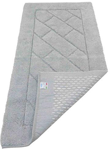 Casatessile rutschfeste Badematte MEGANEMATS - Grigio Perla, 70x140 cm.