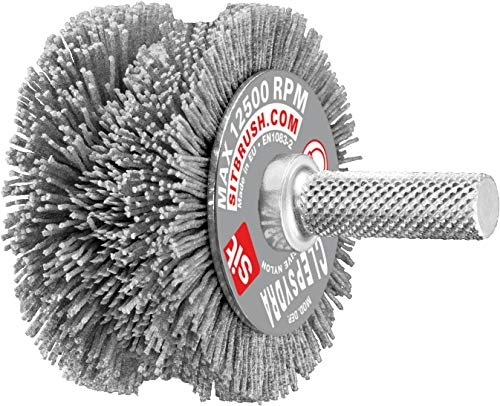 Sit Tecnospazzole 0893 Spazzola Sagomata per Trapano in Nylon Abrasivo-Clepsydra in Blister-Ø: 60-40 Mm