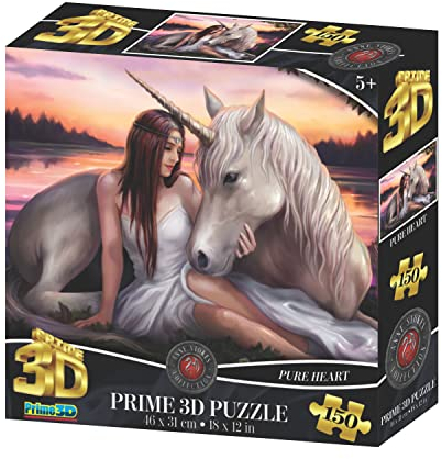 Anne Stokes Pure Heart Sunset 3D-Puzzle, 150 Teile, Mehrfarbig