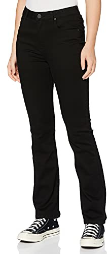 Lee Damen Breese Boot Jeans, Black Rinse, Gr. 25W / 33L