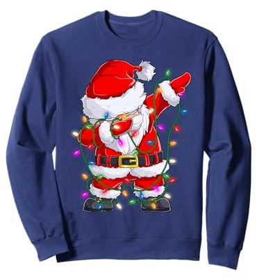 Pull de Noel Homme Dab Pere Noel Hip-Hop Cool Sweatshirt
