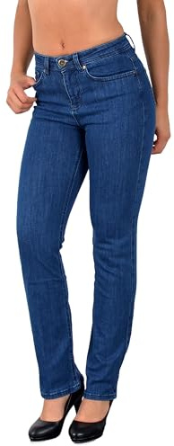 ESRA Straight Fit Jeans Damen High Wasit Damen Jeans Stretch Übergröße G800 | Atmungsakktives Material , einzigartige Coloured Jeans , Aus hochwertigen und langlebigen Materialien