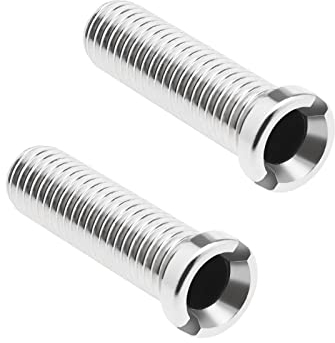 eMagTech 2pcs Vis de Crépine d'évier de Cuisine en Acier Inoxydable 304 Crépine Déchets Fileté Vis Connecteur M12 × 45mm Évier Boulon Vis pour Lavabo Crépine Bouchon