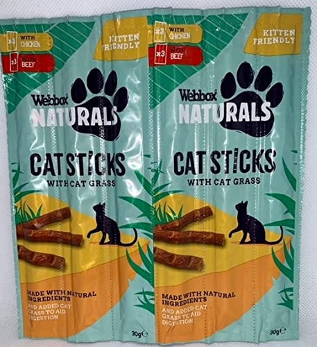 SUOL Naturals cat sticks with cat grass 30g