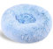 Haustierbett, Großer Hund Hundehütte Winter Warm Halten Waschbar Innen Luxus Hundehütte Flauschig Donut Weiches Plüsch Rundes Calming Hundekissen,Blau,90cm