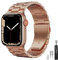 owlhold Compatibile con Cinturino Apple Watch 38mm 40mm 41 mm, Cinturino in Avanzate Acciaio Inossidabile Ricambio Compatibile iWatch Serie 10/9/8/7/6/5/4/3/2/1/SE per Uomini e Donne -Oro Rosa