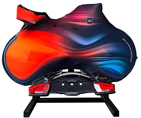 VELOSOCK Motion Wave Water-Repellent Road Bike Cover | For drop-bar road bikes, handlebars to 65 cm, frames to 190 cm. Water-repellent, not waterproof.