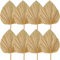 OWLEEN Lot de 8 feuilles de palmier séchées - Décorations de palmier séché - Fleurs tropicales séchées - Décoration de mariage bohème
