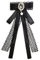 Hezhou Schleifenbrosche mit Strass Fliege mit Brosche Perle Bogen Brosche Vintage Band Broschen Damen Vintage Broschennadeln Strass Brosche Elegante Broschennadeln Bekleidungs Damenmode Kleiderclip