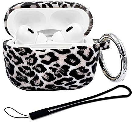 Airpods Pro 2. Generation Schutzhülle 2022, weiche Silikon-Schutzhülle, kompatibel mit AirPods Pro2 für Frauen und Mädchen (Farbe 2, Leopard)