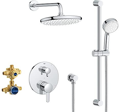 GROHE 29428000 Cosmopolitan Shower Set, Starlight Chrome