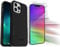 OtterBox Commuter Series Case for iPhone 13 Pro Max (Only) - with Zagg Glass Elite Clear Screen Protector - Non-Retail Packaging - Black