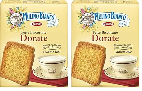 Mulino Bianco Fette Biscottate Dorate, 315g (Confezione da 2)