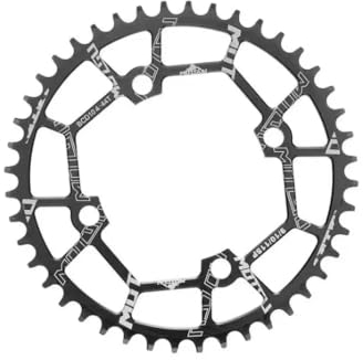 104 BCD - Plato para bicicleta (40T, 42T, 44T, 46T, 48T, 50T, 52T, para 8, 9, 10, 11, 12 velocidades, MTB, BMX, Gravel Bike y bicicleta de carretera (negro 44T)