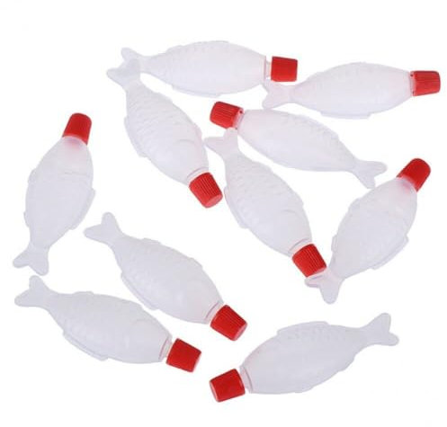 4 ml Sushi-Werkzeuge, fischförmige Sojasaucen-Flaschen, 10 Stück/Set, Essigflaschen, Saucengefäß, Onigiri-Reisbällchen, Geschmacksverstärker-Behälter, täglicher Bedarf