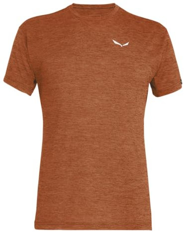 SALEWA Puez Melange Dry'Ton T-Shirt Uomo, Beige (Bombay Brown Melange), L