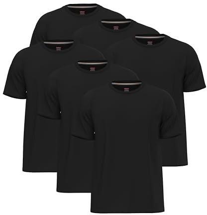 6 Pack T Shirts for Men UK 100% Cotton Tshirts | Premium Plain Crew Neck Mens T Shirts Multipack