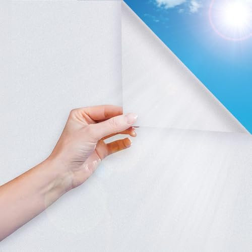 Pellicola opaca per finestre, opaca, 200 x 60 cm, con kit di montaggio, autoadesiva, durevole e resistente all'umidità