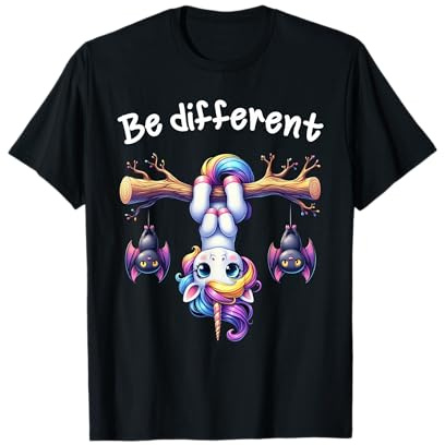 Lustiges Be Different Einhorn Für Männer Frauen Kinder T-Shirt