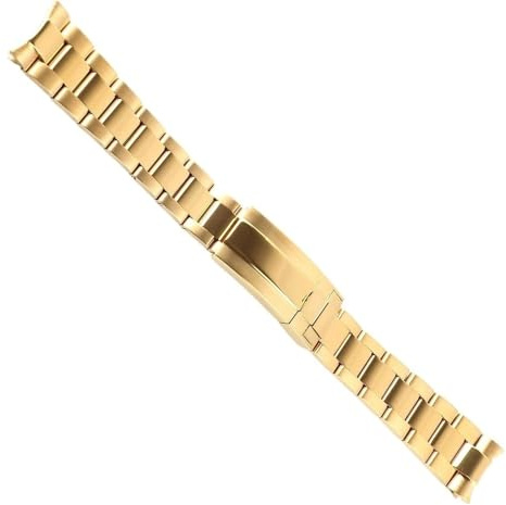 honyeuk Stainless Steel Watch strap For Rolex Cinghia Sangle Gurt Matte Brushed Watch Bracelet Accessories Parts Correa Glide Lock 20MM(A5)