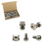 Gad2go 50 Pack Rack Mount Cage Nuts Screws and Washers Kit M6 x 20 mm Server Rack Screw and Cage Nut for Audio Server Shelves Cabinets,Silver