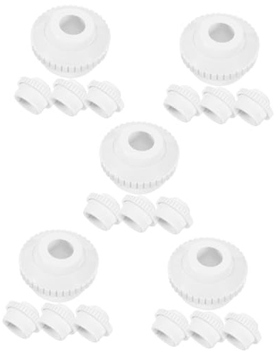 Kisangel 20pcs Swimming Pool Jet Inlet Stream Flow Fitting Easy to Install Spa Accessory