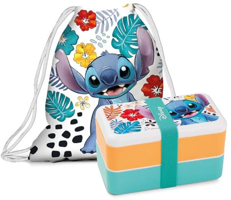Egan Set Lunch Box + Bolsa Stitch Blanco