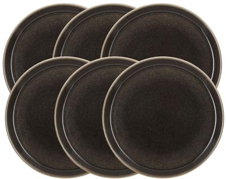 BITZ Speiseteller matt Grey/Shiny Grey 27 cm Set6