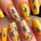 Zernblend 24 Pieces 3D Bee Nail Art, Press on Nails, Stick-on Nails, Fake Nails