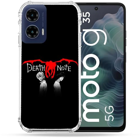 Cokitec Schutzhülle für Motorola G35 5G Manga Death Note, Schwarz