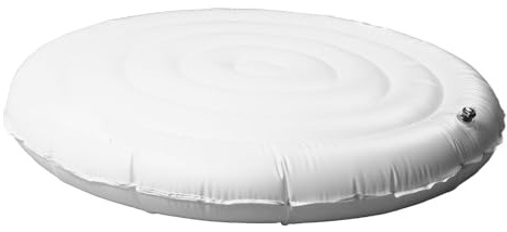 Hethlif Couverture de Spa Gonflable de 4,5 Pi Rond pour la Rétention de Chaleur et la Filtration de l'eau Inflation Facile pour l'entretien et la Protection du Spa