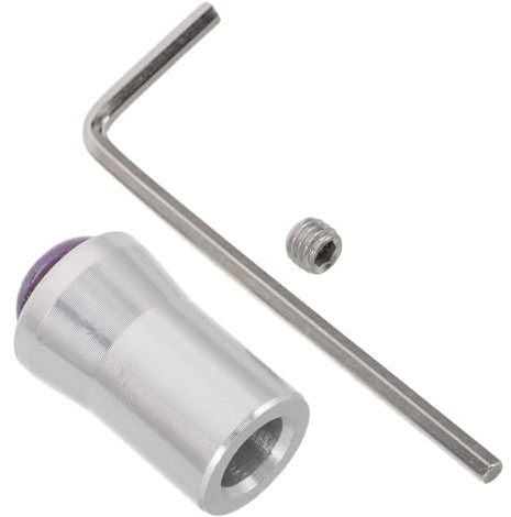 BESTYASH Stimmgabelhalter für Frequenzheilung und Ganzheitliches Gleichgewicht aus Aluminiumlegierung mit Amethyst Kristall 12mm bei Meditation und Yoga
