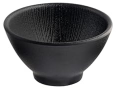 APS 85286 Schale NERO - Melamin, Ø 10 cm, 0,15 Liter, schwarz, stapelbar, spülmaschinengeeignet