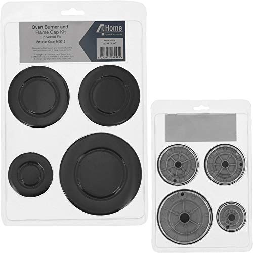 MasterPart Gas Burner Crown & Flame Cap Kit Compatible with Flavel Oven Cooker Hobs (Small, Medium & Large, 55mm - 100mm)