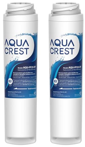 AQUACREST FQSVF Replacement Under Sink Water Filter, NSF 42 Certified, Replacement for GE FQSVF, GXSV65R (1 Set)