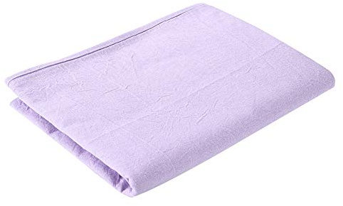 Sonew Massageliege Bezug mit Loch, Salon Bettlaken, Beauty Massage Bettwäsche SPA Couch Cover weiche Baumwolle Bettdecke mit Gesichtsatmungsloch(lila)