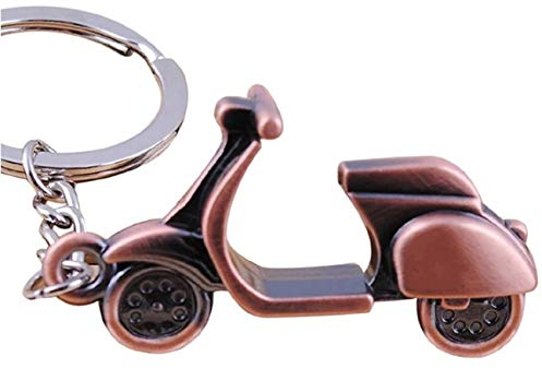 Sportigo ® Motorroller Schlüsselanhänger/Roller in der Farbe Bronze/Retro Look/Scooter Mofa Bike Geschenk Geschenkidee