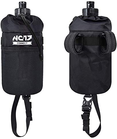 NC-17 Connect Storage Bag | Stem Bag, Lenker-/Vorbautasche | Fahrradtasche zur Aufbewahrung von Trinkflasche, Verpflegung, Kamera usw. | Nylon | Schwarz