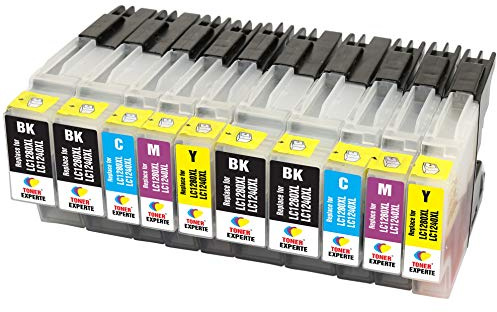 TONER EXPERTE LC1280XL LC1240XL 10 XL Druckerpatronen kompatibel für MFC-J430W MFC-J5910DW MFC-J625DW MFC-J6510DW MFC-J6910DW MFC-J825DW DCP-J525W DCP-J725DW DCP-J925DW | hohe Kapazität