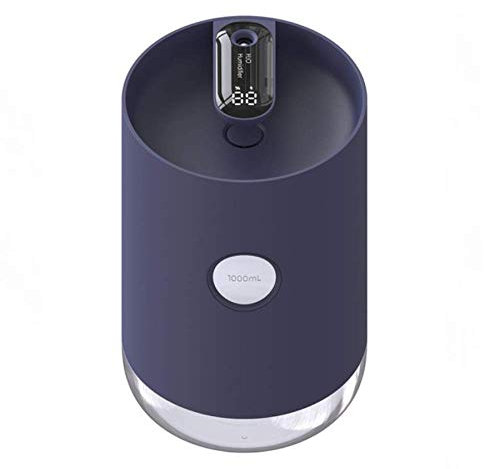 IROSE Humidificador De Aire DoméStico 1 Litro 3000mah PortáTil InaláMbrico USB Aromaterapia Difusor De Aceites Esenciales Pantalla De DuracióN De La BateríA Humidificador De Aromaterapia Azul Oscuro