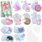 musykrafties Resin Shaker Moulds Set Keychain Charms Pendant Jewellery Making Supplies 11 Trays with 5 Seal Films