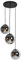 QAZQA - Art Deco Art-Deco-Pendelleuchte I Pendellampe I Hängelampe I Pendellampe I Pendelleuchte I Lampe I Leuchte schwarz mit Rauchglas 3-flammig - Pallon I Wohnzimmer I Schlafzimmer - Kugel I Kugelf