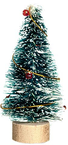 Dolls House Snowy Christmas Tree Miniature 1:12 or 1:24 Ornament Accessory