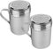 EHOMEA2Z Stainless Steel Dredge Shaker Ideal For Salt, Spice, Sugar, Flour (2, 10 oz)