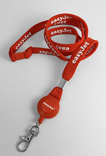 Easyjet Tubular Lanyard + Badge Reel