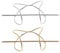FRCOLOR 2pcs Metal Hair Stick Pin X Shaped Hair Cuff Bun Holder Hair Clip Vintage Bun Cage Hairpin Clamp