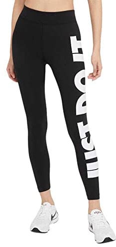Nike Femme W Nsw Essntl Gx Hr Lggng Jdi Leggings, Noir/Blanc, S EU