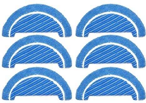 WuYan Paño MOP Adecuado para Cecotec Conga 1090, Kit de 6 MOPAS de Repuesto Pack de Accesorios de Recambio para Robots aspiradora Conga con mopas